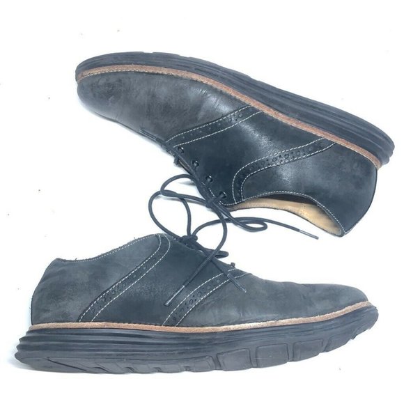 Cole Haan Mens Lunargrand Saddle Shoes Black Lace main image 5